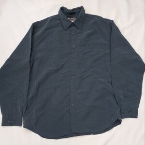 VTG EUC Columbia Men's Size S- Blue Long Sleeve Button Down Shirt
